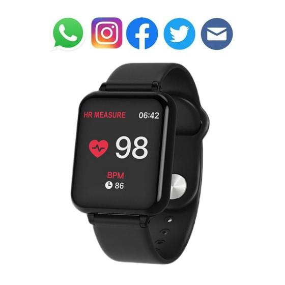 Relógio Smartwatch Hero Band 3 Android IOS Redes Sociais Haiz