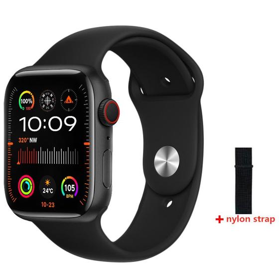 Imagem de Relógio Smartwatch Hw69 Pro 2024 Tela Amoled 49mm ChatGpt C/ 2 Pulseiras