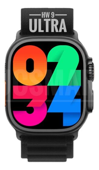 Imagem de Relógio Smartwatch HW9 Ultra Max Preto Series 9 Amoled Gps + Pulseira Extra