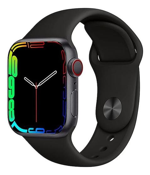 Imagem de Relógio Smartwatch Inteligente GL08 Preto Memória Grande Academia Esportes e Caminhadas