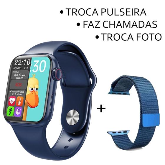 Imagem de Relógio Smartwatch Inteligente Hw12 40mm Android iOS Bluetooth + Pulseira Metal Extra