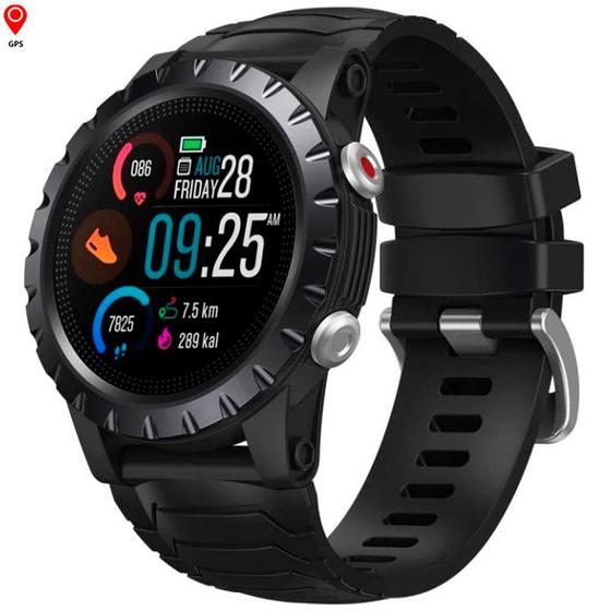 Relógio Smartwatch Masculino GPS Esporte Zeblaze Shock Militar Preto Menor preço em Relógio Smartwatch Masculino GPS Esporte Zeblaze Shock Militar Preto