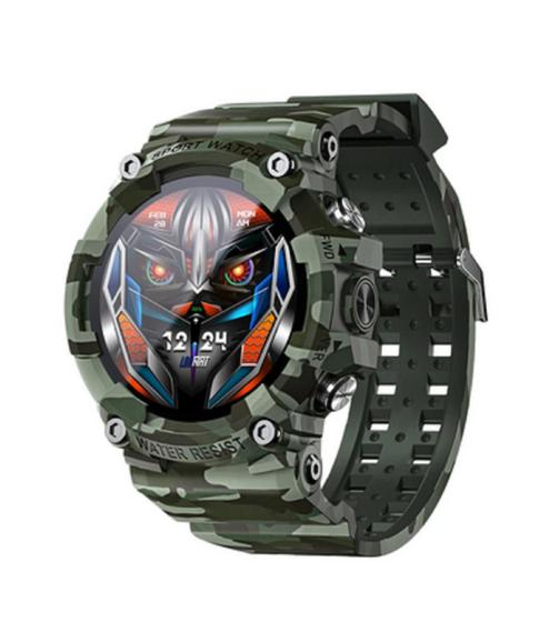 Relógio Smartwatch Militar Camuflado Lokmat Attack 3 Verde - Smartwatch ...