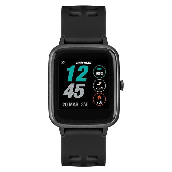 Imagem de Relogio Smartwatch Mormaii Life Com GPS Full Display, Bluetooth, 5ATM, Touch, Preto - MOLIFEGAA/8C