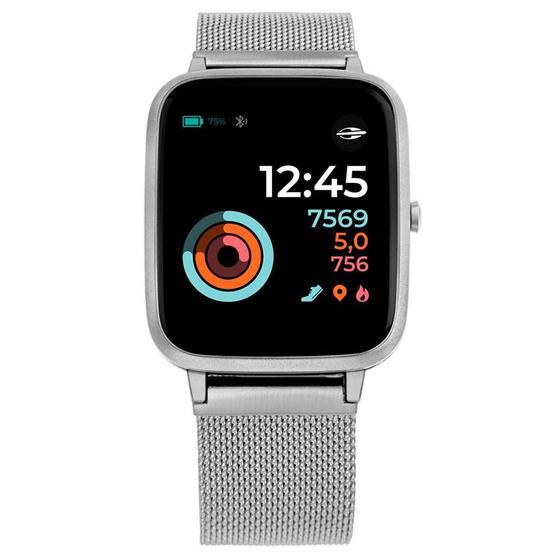 Imagem de Relógio Smartwatch Mormaii Life Ref: Molifeal/7k Prateado Milanese