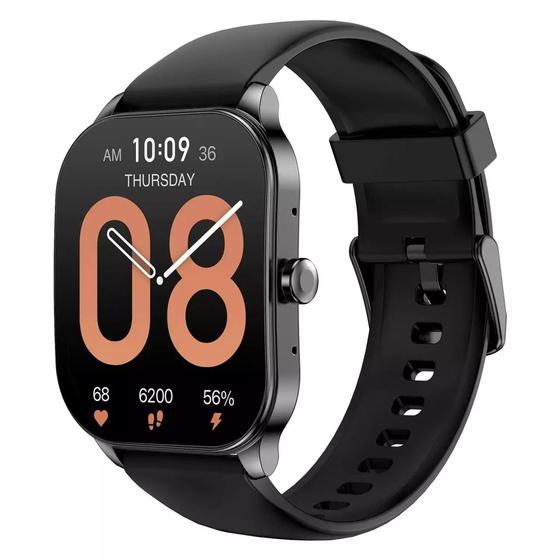 Imagem de Relógio Smartwatch Pop 3s Amoled E Monitor Caixa Preto Pulseira Preto Bisel Preto