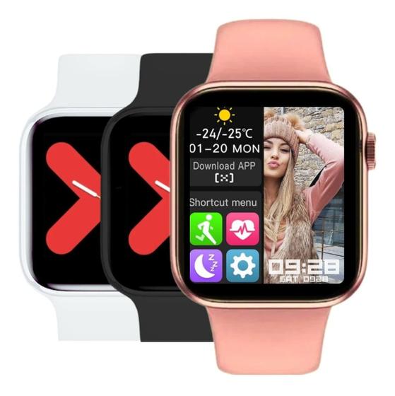 Imagem de Relógio Smartwatch S8 Rosa Inteligente Para Android e IOS