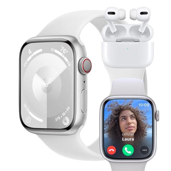 Relógio Smartwatch S9 Mini 41mm Pulso fino + 3 pulseiras lançamento 2024 feminino modo esportivo corrida academia monitor de saúde GPS e NFC Menor preço em Relógio Smartwatch S9 Mini 41mm Pulso fino + 3 pulseiras lançamento 2024 feminino modo esportivo corrida academia monitor de saúde GPS e NFC