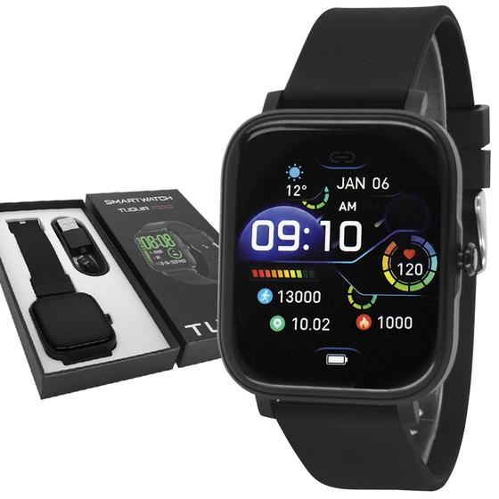 Imagem de Relógio Smartwatch Tuguir Preto Digital 1 Ano de Garantia