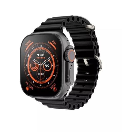 Imagem de Relógio Smartwatch Ultra 8 Série 8 Watch8 Esportivo Nfc 1.91 Tela Amoled Touch Screen