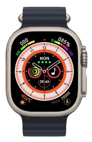 Imagem de Relógio Smartwatch Ultra 8 W68 Microwear Série 8 Esportivo Nfc 1.91' Tela Amoled Ligações - Laranja