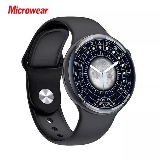 Imagem de Relogio SMartwatch W28 Pro Redondo Serie 8 Com NFC Comando de Voz