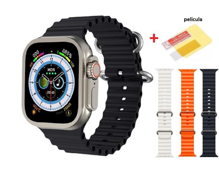 Relogio Smartwatch W68 Ultra Max Faz Recebe Chamadas Baixa Foto ...