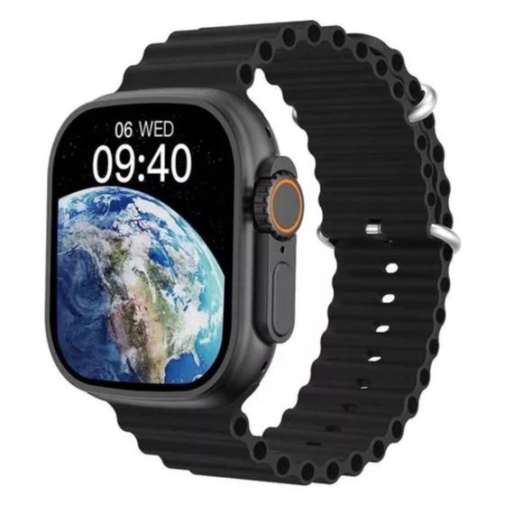 Imagem de Relógio  Smartwatch W68+ Ultra Series 8 Nfc Tela 2,02 Compativel Android e iOS