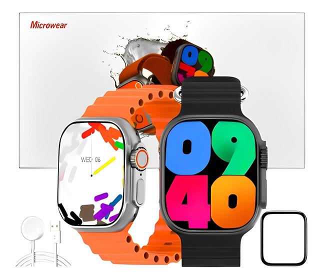 Imagem de Relógio Smartwatch W69 Ultra Series 9 Android Ios Amoled Nfc