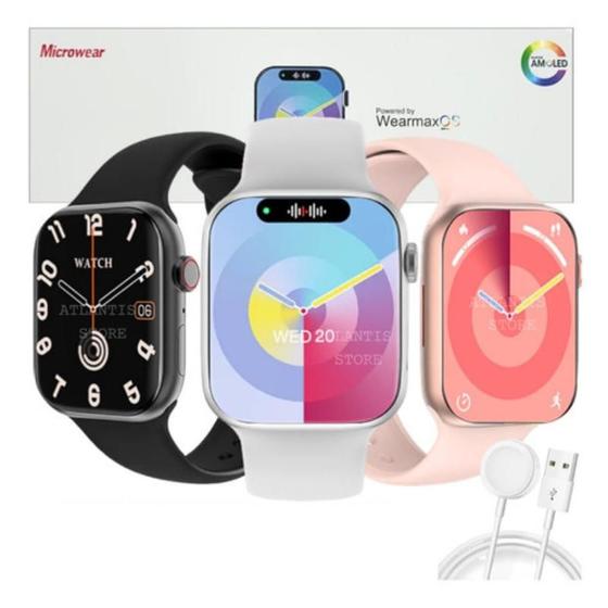 Imagem de Relógio Smartwatch W99+ Plus Amoled 45mm Ilha Dinâmica Micro Os 10 NFC assistente inteligencia artificial Chatgpt Gps