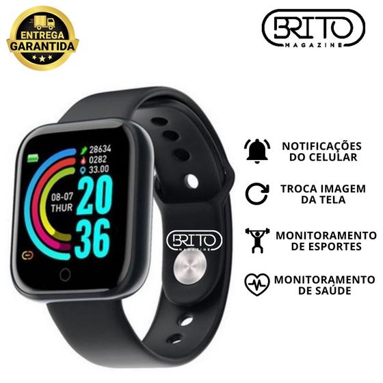 Relógio Smartwatch Y68 D20 Monitor Saude Fit Android iOS Bluetooth - Preto é ruim? Relógio Smartwatch Y68 D20 Monitor Saude Fit Android iOS Bluetooth - Preto é boa?