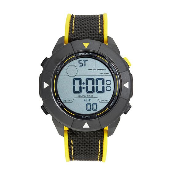 Imagem de Relógio Speedo Masculino Digital Preto/Amarelo 15097G0EVNV2