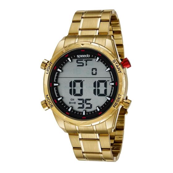 Imagem de Relogio Speedo Masculino Dourado Sport Digital Cronômetro 15025gpevds1