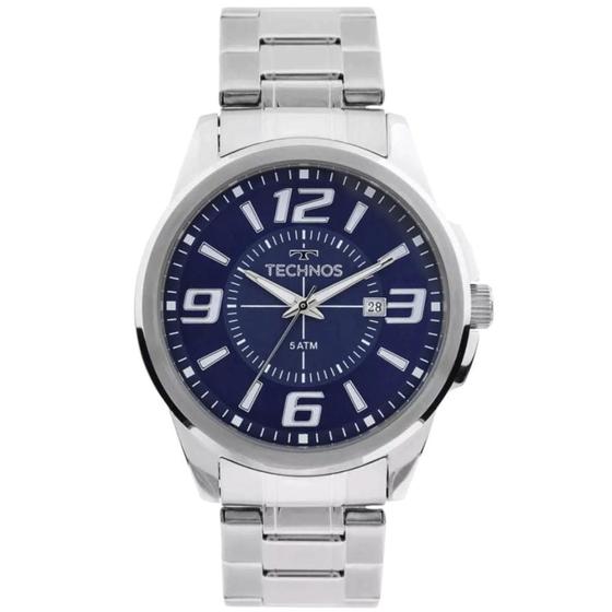 Imagem de Relógio Technos Clássico Masculino Prateado Racer Pulseira Aço Executivo Performer 2115KZZ/1A