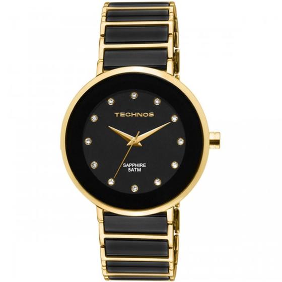 Relógio Technos Feminino Ceramic Saphire Elegance Dourado 2035LMM/4P Menor preço em Relógio Technos Feminino Ceramic Saphire Elegance Dourado 2035LMM/4P