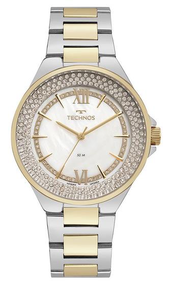 Imagem de Relogio Technos feminino prata dourado bicolor aço inox St. Moritz 2036MSL/1K