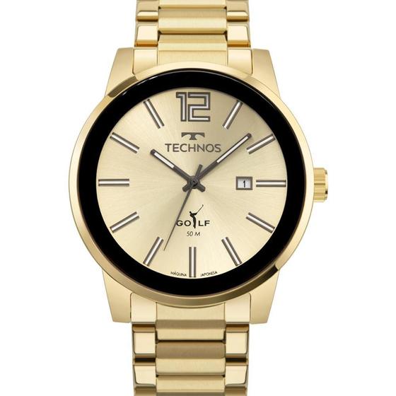 Imagem de Relógio Technos Golf Dourado 2115TTS 1D Masculino 45mm