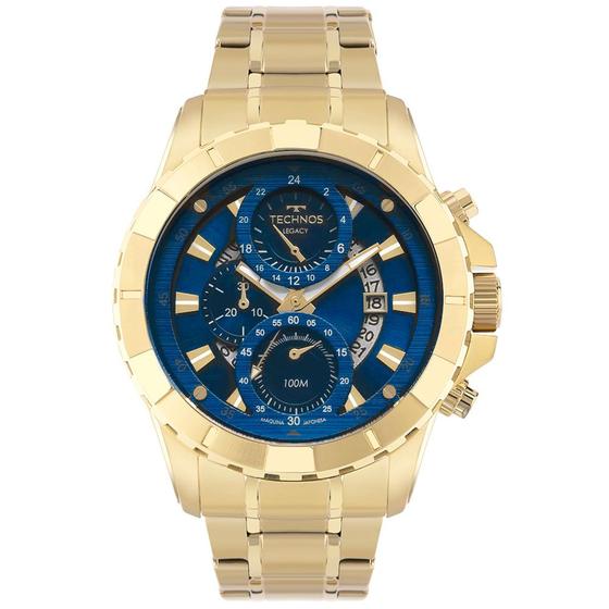 Imagem de Relógio TECHNOS Legacy masculino dourado azul JS15EMS/4A