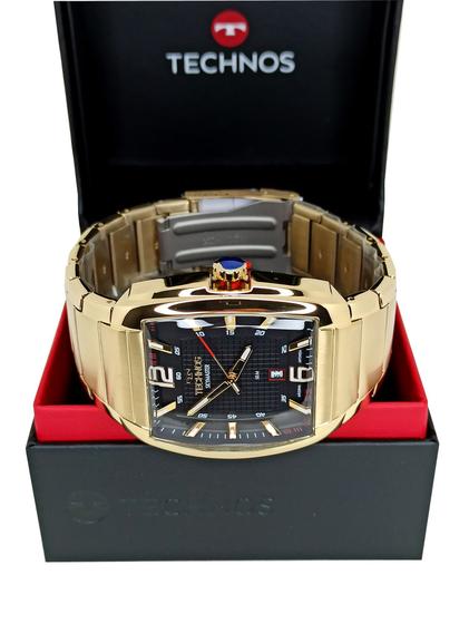 Imagem de Rélógio Technos Masculino Aço Dourado Quadrado Skymaster 2115MWJ/1P