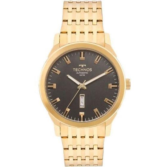 Imagem de Relogio Technos Masculino Automatico Dourado a prova dagua calendario 8205OF/4P