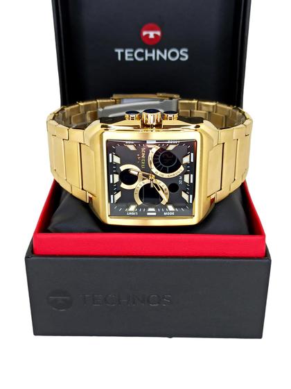 Imagem de Relógio Technos Masculino Dourado Quadrado Digital/Analógico Performance TS BJ3940AA/1P