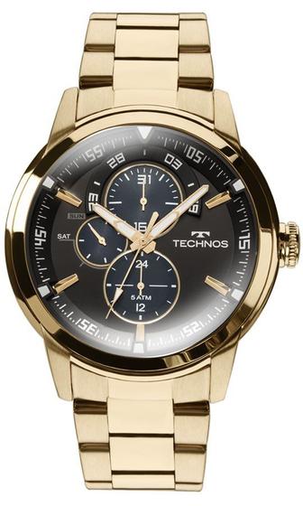 Imagem de Relógio Technos Masculino Grandtech 6p57aa/4p Dourado Multi