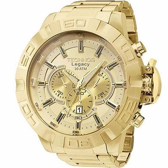 Imagem de  Relógio Technos Masculino Legacy Dourado JS25BAS/4X Big Case
