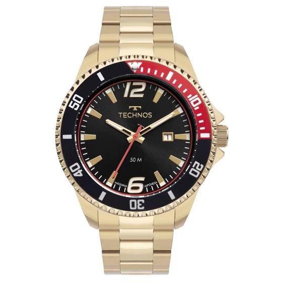 Imagem de Relógio Technos Masculino Racer Dourado - 2115NCM/1P