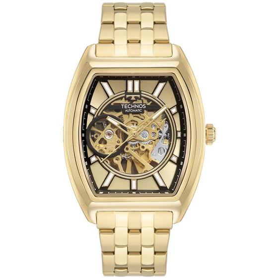 Imagem de Relógio Technos Masculino Ref: G3265ac/1d Automático Esqueleto Dourado