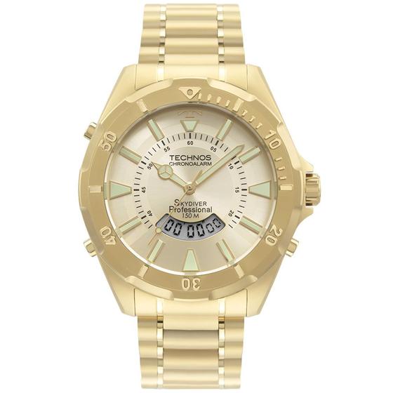 Imagem de Relogio technos skydiver masculino dourado wt2050aa/1d