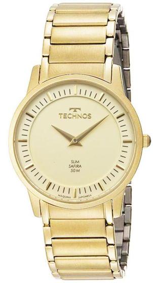 Imagem de Relógio TECHNOS Slim masculino safira dourado GL22AA/1X