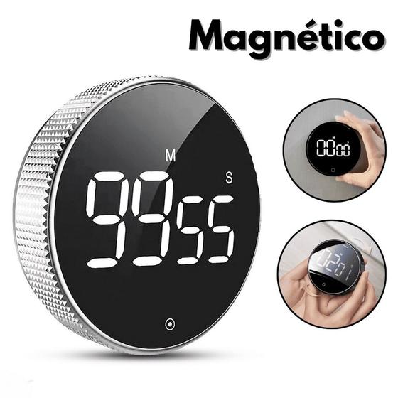 Imagem de Relógio Timer Digital com Alarme e Ímã - Ideal para Cozinha