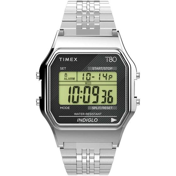 Imagem de Relógio Timex Digital Vintage T80 Prata TW2V19000