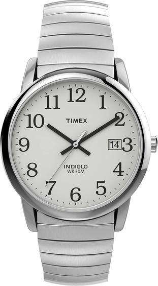 Imagem de Relógio Timex Easy Reader, estojo de 35 mm prateado com pulseira SS