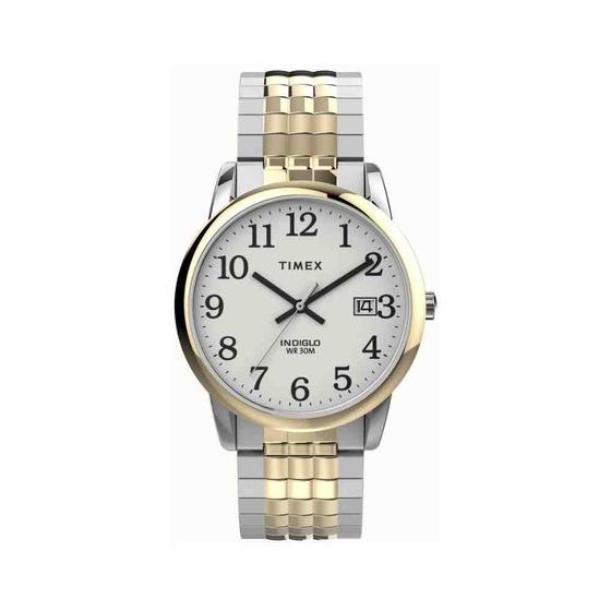 Imagem de Relógio Timex Easy Reader Prata/Dourado Masculino TW2V05600