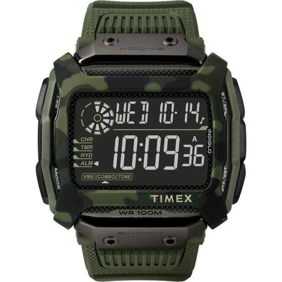 Imagem de Relógio Timex Masculino Ref: Tw5M20400 Shock Digital Verde