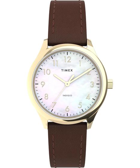 Imagem de Relógio Timex Modern Easy Reader, capa de 32 mm, em madrepérola, diâmetro