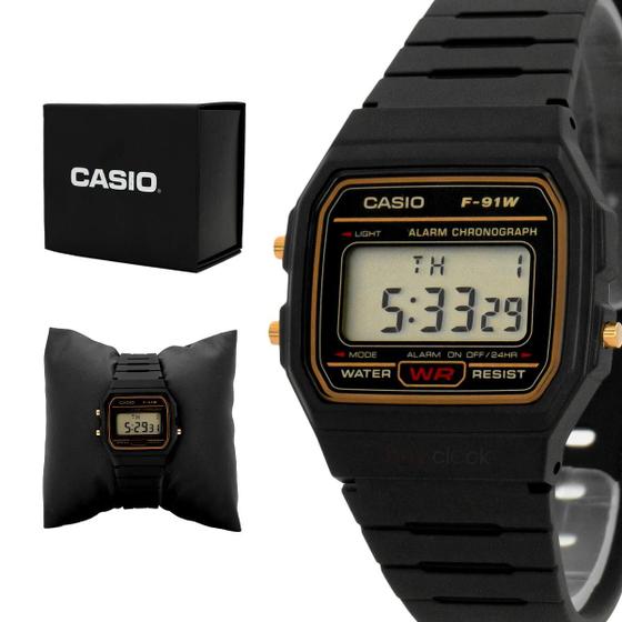 Imagem de Relógio Unissex Casio Digital Resina Preto Original Prova D'água Garantia 1 ano