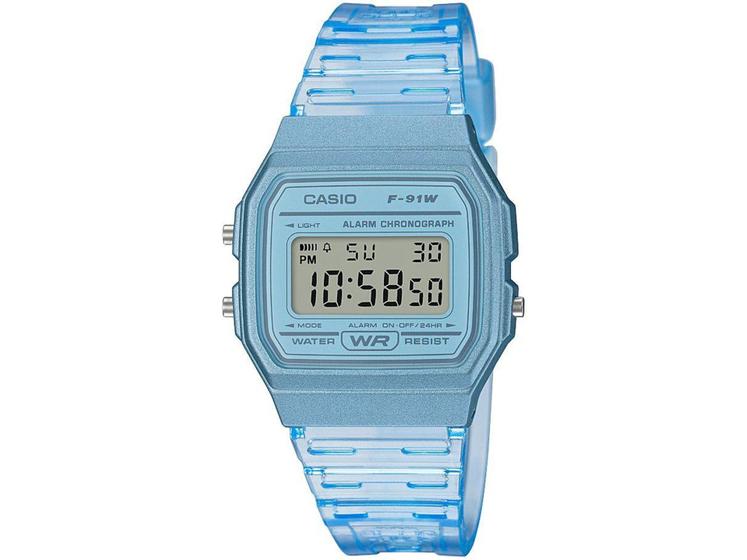 Imagem de Relógio Unissex Digital Casio Standard - F-91WS-2DF Azul