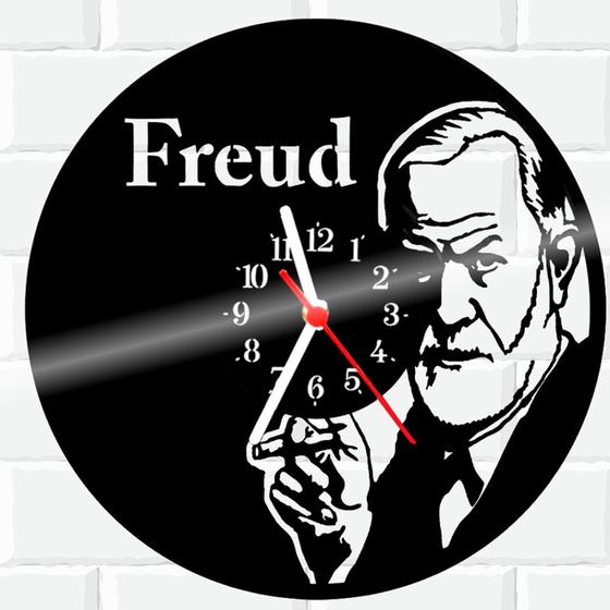 Imagem de Relógio Vinil Disco Lp Parede Freud Psicologo Psicologia 2