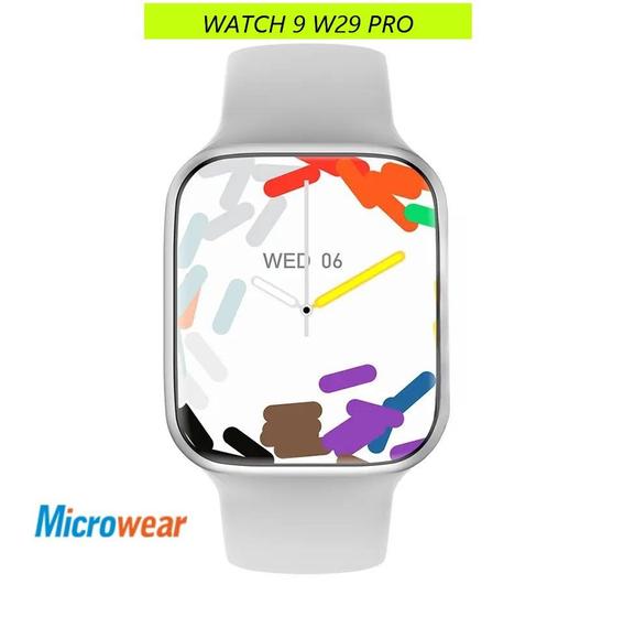 Relógio W29 Pro Microwear Smartwatch Watch 9 Pro W29 Pro Série 9 Tela 2.02' - Prata 2024 Menor preço em Relógio W29 Pro Microwear Smartwatch Watch 9 Pro W29 Pro Série 9 Tela 2.02' - Prata 2024