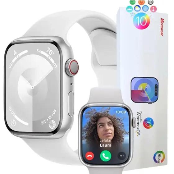 Imagem de Relógio Watch OS W99+ Plus super Amoled prova d'água  NFC inteligencia artificial chat GPT