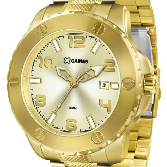 Relógio X-games Grande Dourado Masculino XMGS1026 C2KX Menor preço em Relógio X-games Grande Dourado Masculino XMGS1026 C2KX