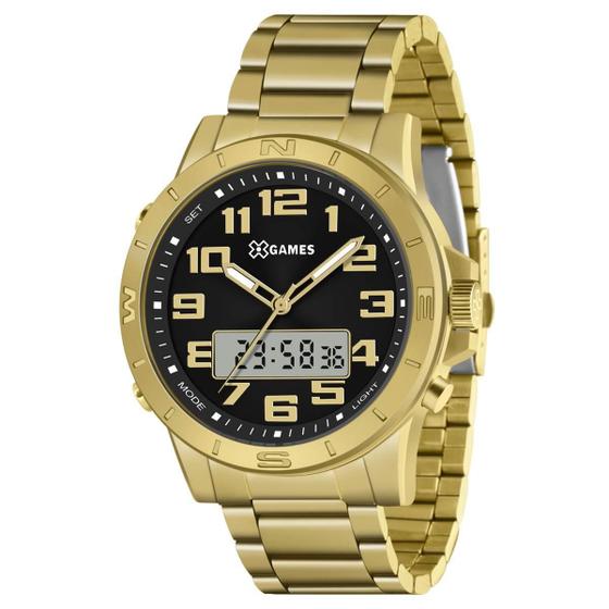 Imagem de Relógio X Games Masculino Xmgsa008 P2Kx Dourado Anadigi